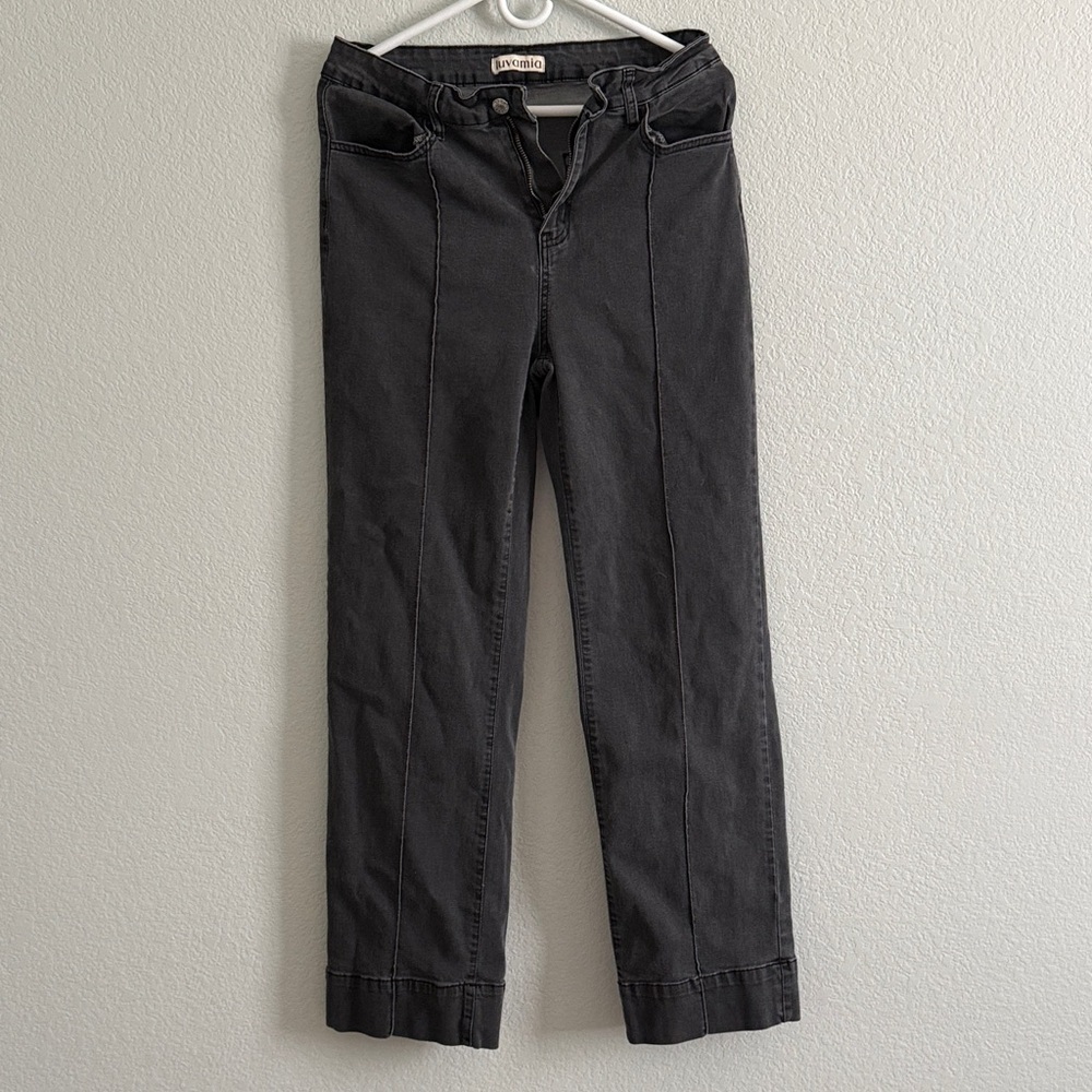 Luvamia Black Straight Leg Jeans